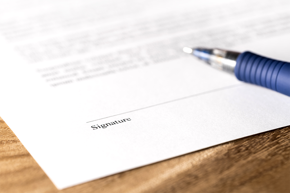 end of tenancy contract